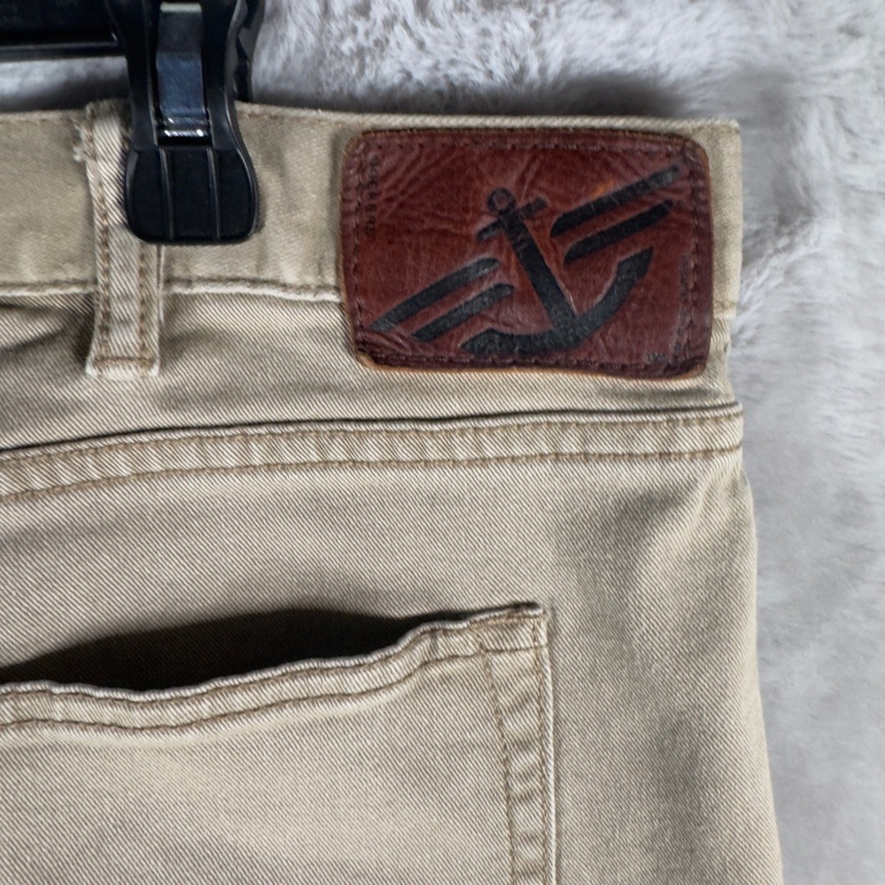 Dockers Mens Size 38x32 Slim Fit Khaki Tan Chinos Pants Straight Leg Work Office
